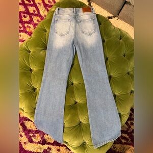 Stylish Light Blue Flare Jeans